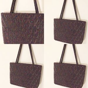 Small fully beaded handbag A23
